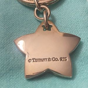 Authentic Tiffany and Co Sterling Silver RARE Star keychain